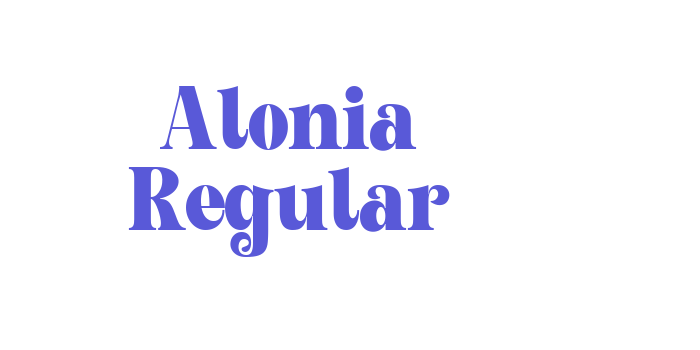 Alonia Regular Font Download