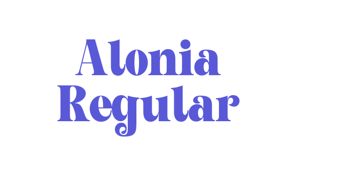 Alonia Regular Font