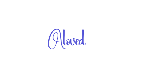 Aloved Font