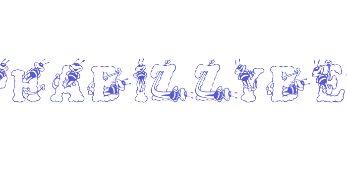 AlphaBizzyBee Font Download