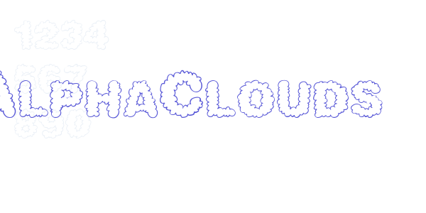 AlphaClouds font