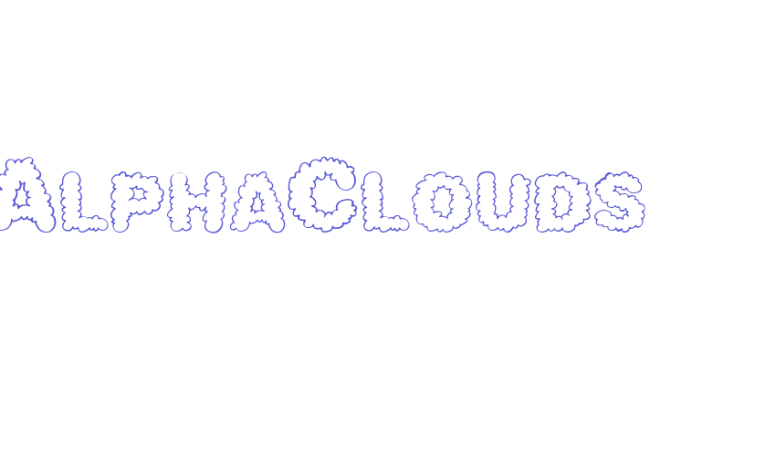 AlphaClouds Font