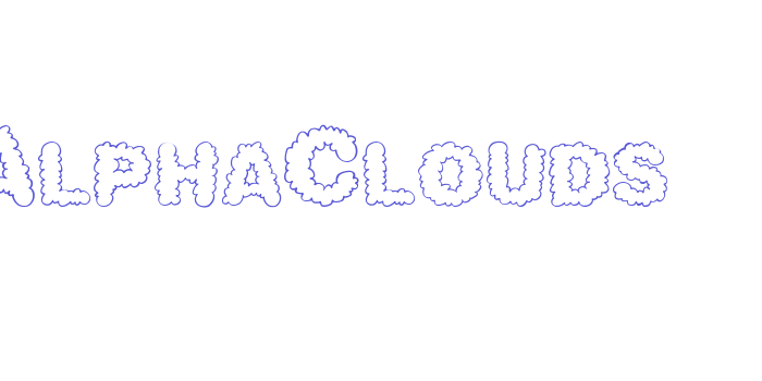 AlphaClouds Font Download