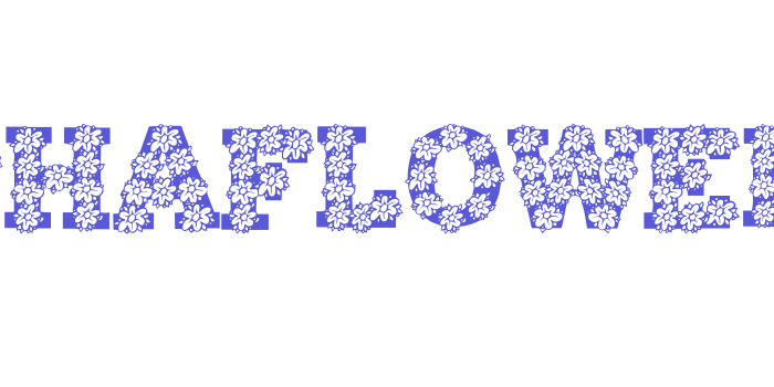 AlphaFlowers Font