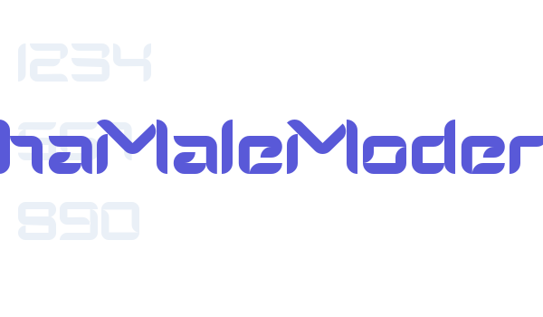 AlphaMaleModern Font