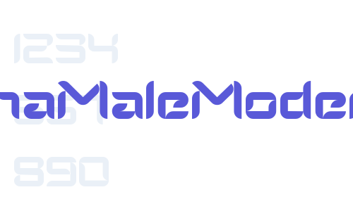 AlphaMaleModern Font Download