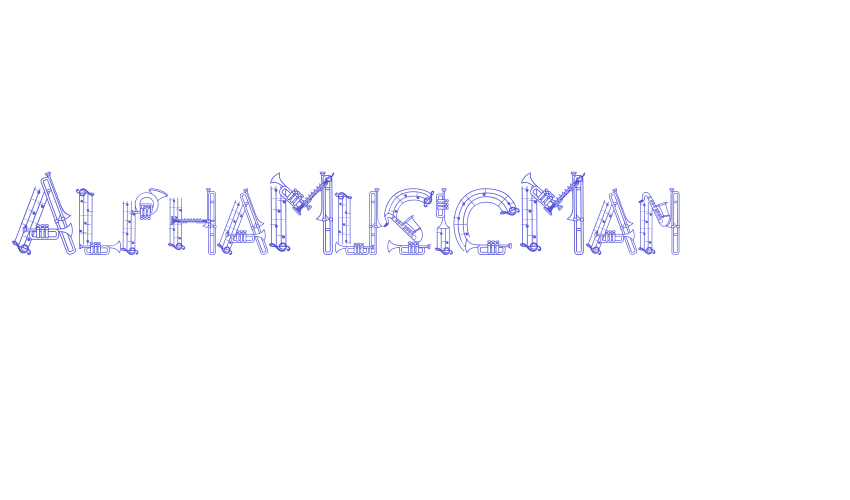 AlphaMusicMan Font