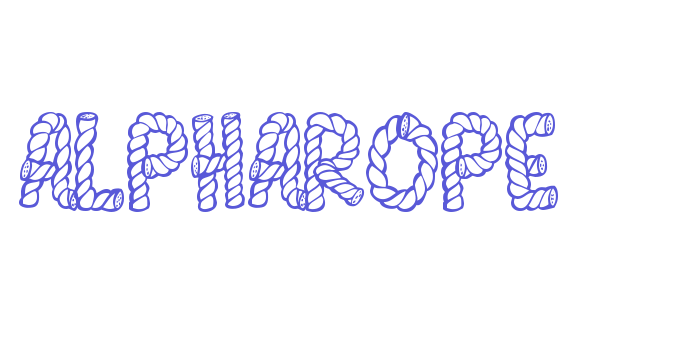 AlphaRope Font