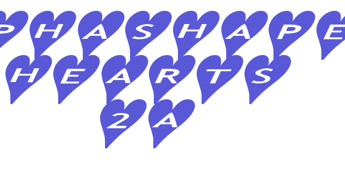 AlphaShapes hearts 2a Font