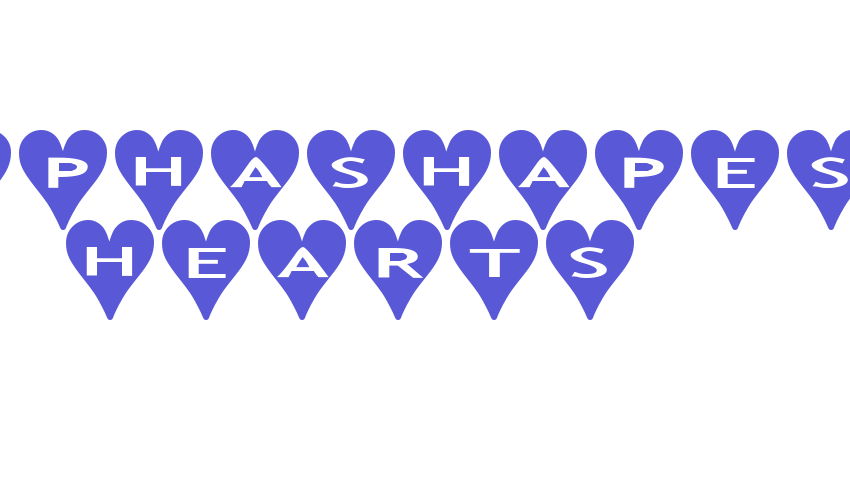 AlphaShapes hearts Font Download