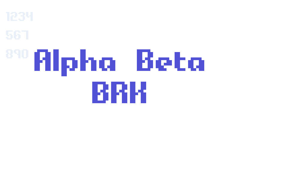 Alpha Beta BRK-font-download