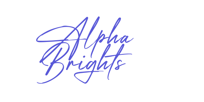 Alpha Brights Font