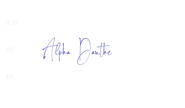 Alpha Danthe Font