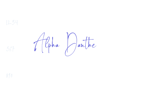 Alpha Danthe Font Download