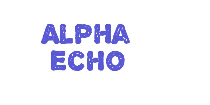 Alpha Echo Font