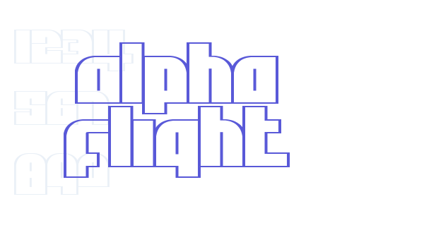 Alpha Flight Font