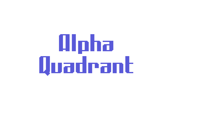 Alpha Quadrant Font Download