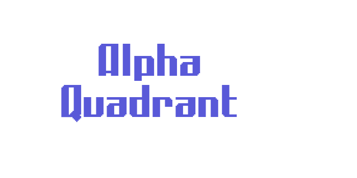 Alpha Quadrant Font Download