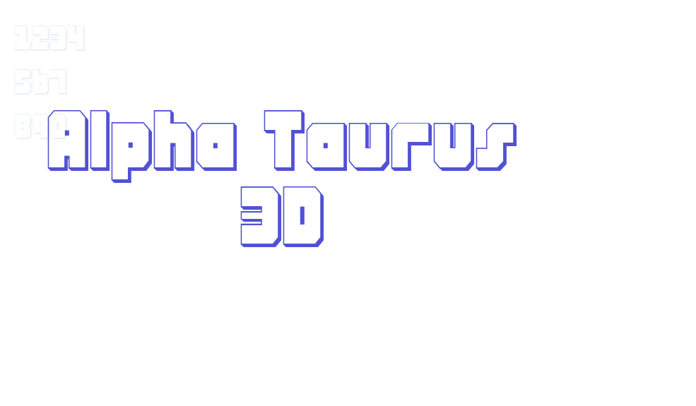 Alpha Taurus 3D-font-download