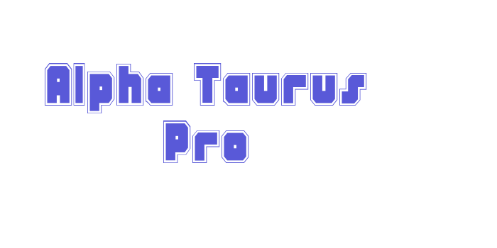 Alpha Taurus Pro Font Download