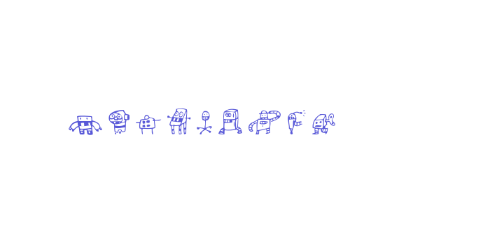 Alphabots Font