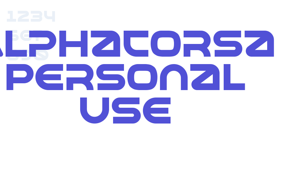 Alphacorsa Personal Use-font-download