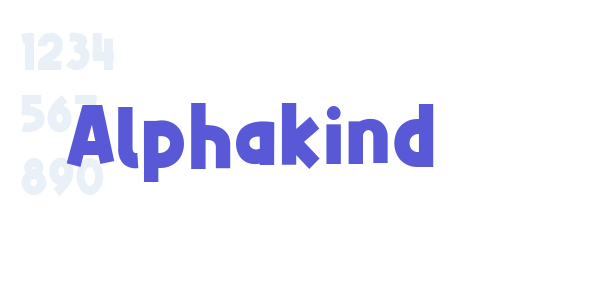 Alphakind font free