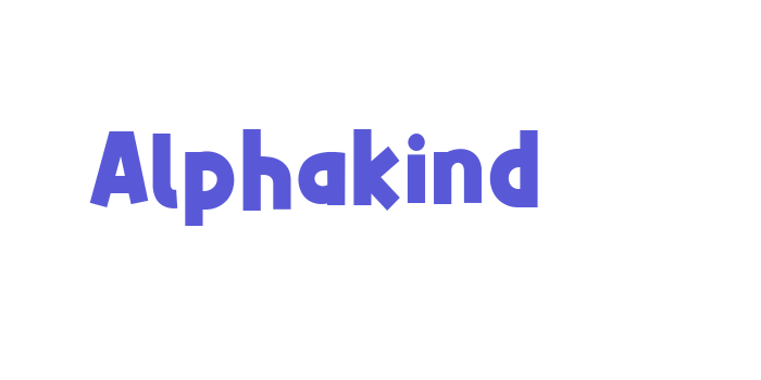 Alphakind Font Download