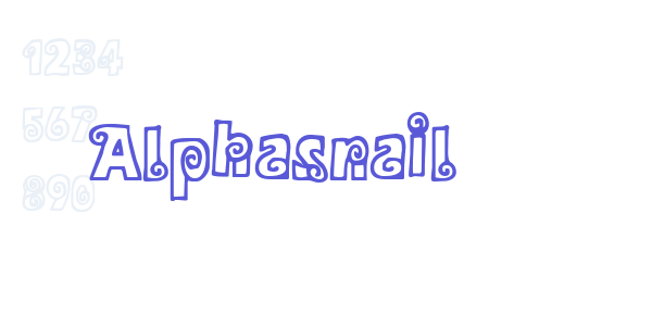 Alphasnail font