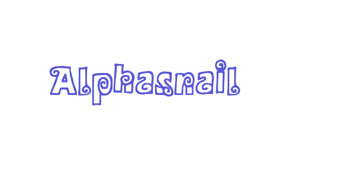 Alphasnail Font Download