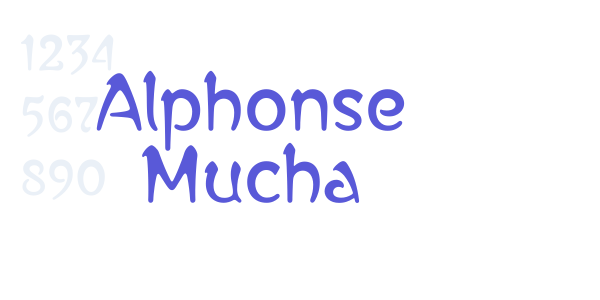 Alphonse Mucha font free