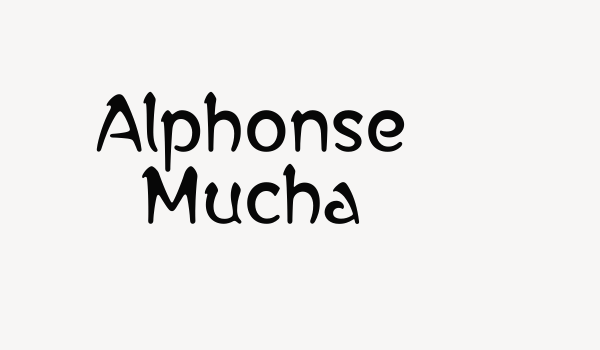 Alphonse Mucha Font