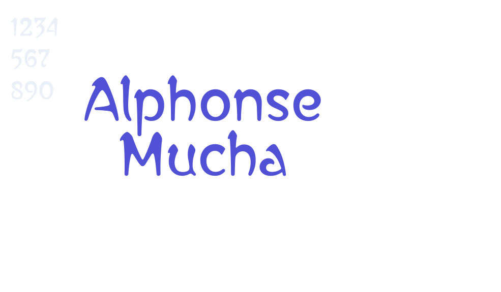 Alphonse Mucha-font-download