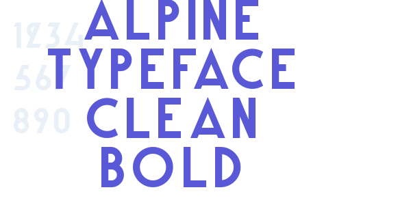 Alpine Typeface Clean Bold font free