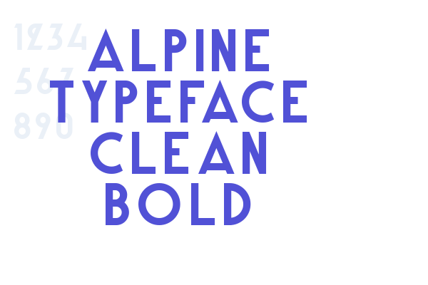 Alpine Typeface Clean Bold