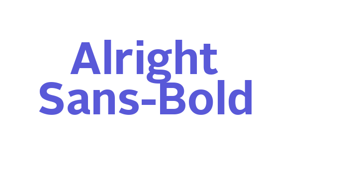 Alright Sans-Bold Font Download