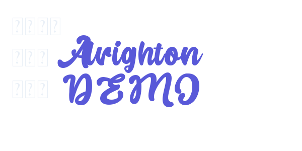 Alrighton DEMO font