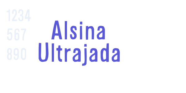 Alsina Ultrajada font free