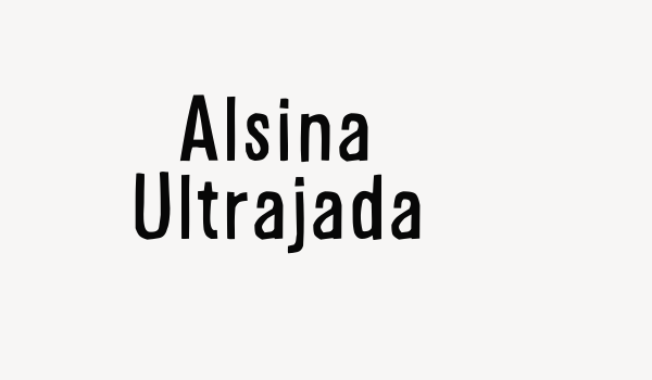 Alsina Ultrajada Font