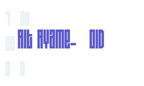 Alt Ayame-Bold Font Download