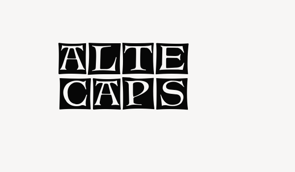 Alte Caps Font