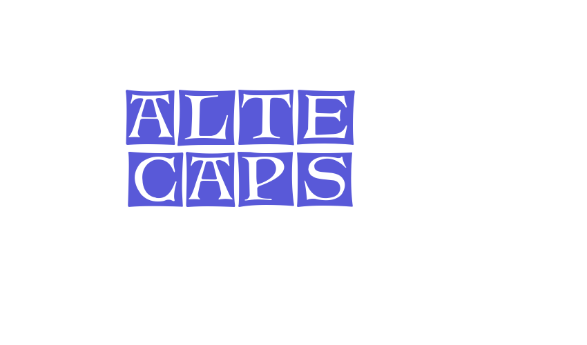 Alte Caps Font Download