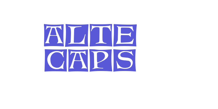 Alte Caps Font Download