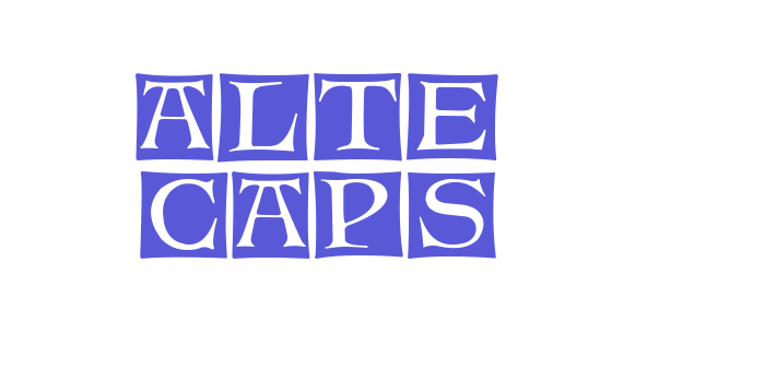 Alte Caps Font