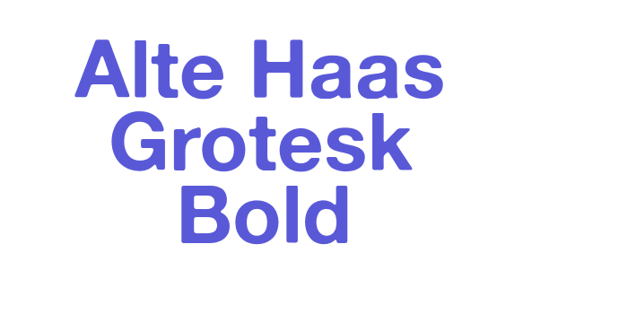 Alte Haas Grotesk Bold Font Download