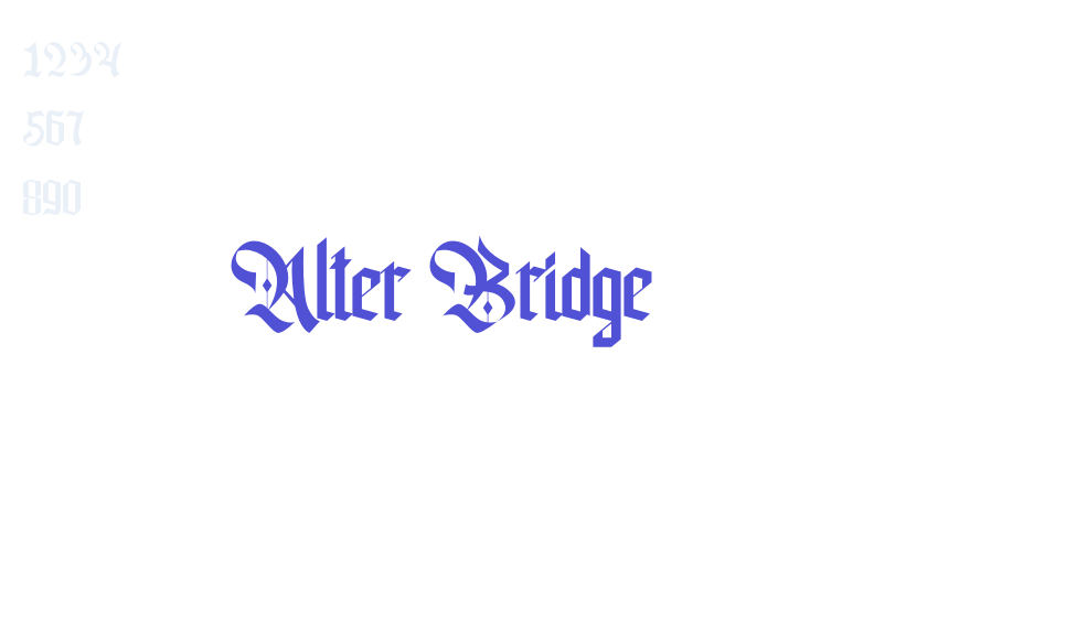 Alter Bridge-font-download