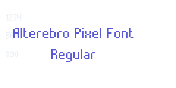 Alterebro Pixel Font Regular font free