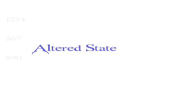 Altered State font free