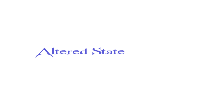 Altered State Font Download