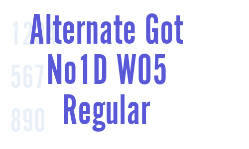 Alternate Got No1D W05 Regular Font